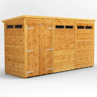 Wooden utility shed 1 x 3 m