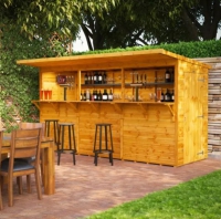 Wooden display unit 1.5 x 4 m