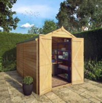Wooden utility shed 1.5 x 3 m