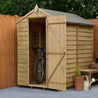 Wooden utility shed 1 x 2 m